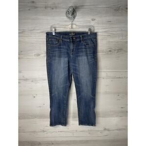 Old Navy‎ Jeans Womens 6 Blue The Flirt Mid Rise Stretch Denim Zip Fly Regular